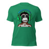 Monkey in Headphones Unisex t-shirt
