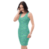 Green and Blue Modern Mozaic Sublimation Cut & Sew Dress