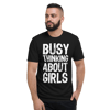 Busy Thinking About Girls Funny Short-Sleeve T-Shirt