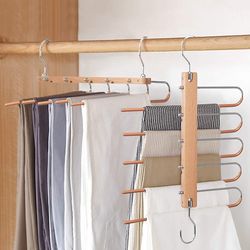 multi-functional space saving pants rack
