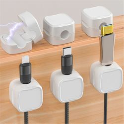 charging cable magnetic cable organizer storage holder