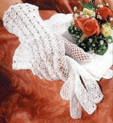 Wedding Lace Gloves Crochet Mother of Bride Victorian Lace Gloves Vintage Evening Gloves Women Summer Glove Gift for Her