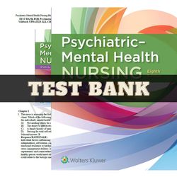 Complete Test Bank for Psychiatric Mental Health Nursing 8th Edition by Sheila All Chapters | Psychiatric Mental Health