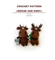 crochet pattern for moose and bull