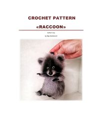 Crochet pattern for raccoon