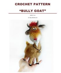 Pattern. Funny toy Bully Goat crochet