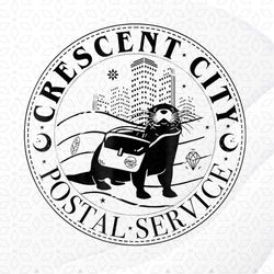 Crescent City Postal Service Messenger Otter Crescent City Png, Sublimation Designs, Digital Download