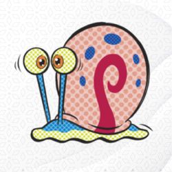 SpongeBob SquarePants Gary Pop Art Snail Pocket Long Sleeve Png, Sublimation Designs Download