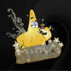 SpongeBob SquarePants Patrick has Swag Png, Sublimation Designs Download
