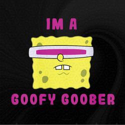 Spongebob Squarepants I'm A Goofy Goober Portrait V-Neck Png, Sublimation Designs Download
