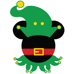 Mickey Mouse Face Christmas SVG, Merry Christmas svg, Holiday svg, xmas svg, Santa Christmas Svg, Christmas svg File