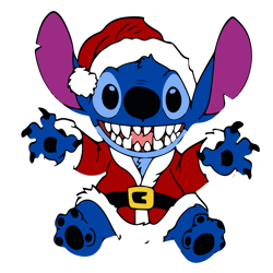 Stitch Christmas SVG, Merry Christmas svg, Holiday svg, xmas svg, Santa Christmas Svg, Christmas svg File