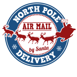 North Pole By Santa Delivery SVG, Merry Christmas svg, Holiday svg, xmas svg, Santa Christmas Svg, Christmas svg File