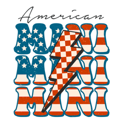 American Mini Png, 4th Of July Png, America Png, Independence Day Png, Patriotic Png, USA Flag Png Digital Download