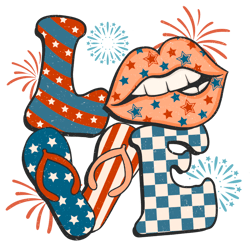 American Love Png, 4th Of July Png, America Png, Independence Day Png, Patriotic Png, USA Flag Png Digital Download