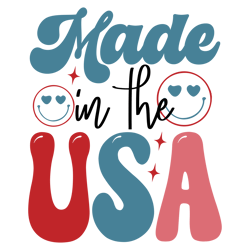 Made In The Usa Svg, 4th Of July Png, America Svg, IndependenceDay Svg, Patriotic Svg, USA Flag Digital Download