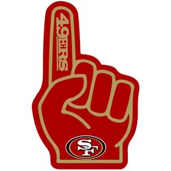 Logo Francisco 49ers Hand NFL Svg, San Francisco 49ers Svg, NFL svg, NFL Logo Svg, Sport Team Svg Digital Download
