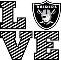 Las Vegas Raiders Love Logo Svg, Las Vegas Raiders Svg, NFL svg, NFL Logo Svg, Sport Team Svg Digital Download