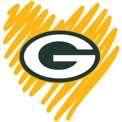 Heart Green Bay Packers Logo Svg, Green Bay Packers Svg, NFL svg, NFL Logo Svg, Sport Team Svg Digital Download