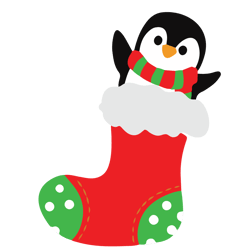 Merry Christmas logo Svg, Christmas Svg, Merry Christmas Svg, Penguin Christmas Svg File Cut Digital Download