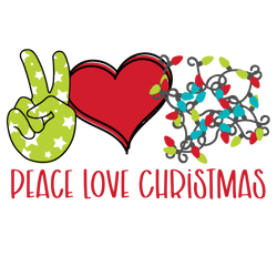 Merry Christmas logo Svg, Christmas Svg, Peace Love Christmas Svg, Merry Christmas Svg File Cut Digital Download