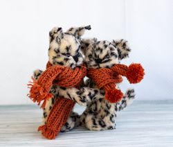 Exclusive Handmade Collectible Stuffed Cat Toy for Sale - Perfect Gift for Animal Lovers | Teddy Bear Authors