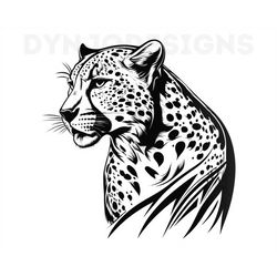 Cheetah Svg, Cheetah Clipart, Cheetah Png, Cheetah Head, Cheetah Cut Files For Cricut , Cheetah Silhouette, Animals Silh