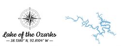 Lake of the Ozarks Missouri Map Shape Silhouette svg png dxf pdf eps vector graphic design cut engraving laser file imag