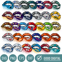 Lips Nfl Bundle Teams Svg, Nfl Svg, Sport Svg, Digital Download