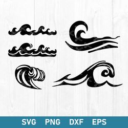 Wave Svg, Ocean Wave Svg, Surf Wave Svg, Png Dxf Eps Digital File