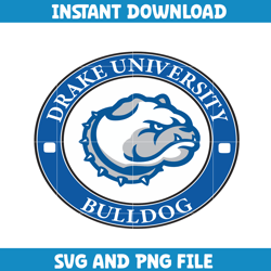 Drake Bulldogs University Svg, Drake Bulldogs logo svg, Drake Bulldogs University, NCAA Svg, Ncaa Teams Svg (19)