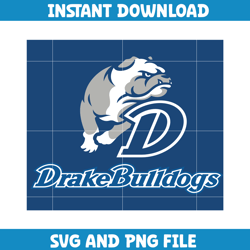 Drake Bulldogs University Svg, Drake Bulldogs logo svg, Drake Bulldogs University, NCAA Svg, Ncaa Teams Svg (56)