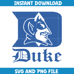 Duke bluedevil University Svg, Duke bluedevil logo svg, Duke bluedevil University, NCAA Svg, Ncaa Teams Svg (2)