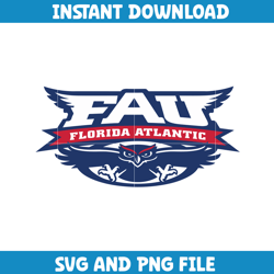 Florida Atlantic University Svg, Florida Atlantic logo svg, Florida Atlantic University, NCAA Svg, Ncaa Teams Svg (15)