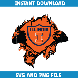 Illinois Fighting Illini Svg, Illinois Fighting Illini logo svg, Illinois Fighting Illini University, NCAA Svg (41)