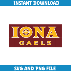 Iona gaels Svg, Iona gaels logo svg, IIona gaels University svg, NCAA Svg, sport svg, digital download (4)