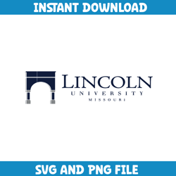 Lincoln ncaa Svg, Lincoln University logo svg, Lincoln University svg, NCAA Svg, sport svg (2)