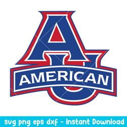 American Eagles Logo Svg, American Eagles Svg, NCAA Svg, Png Dxf Eps Digital File