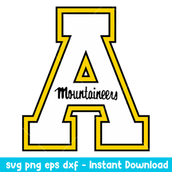 Appalachian State Mountaineers Logo Svg, Appalachian State Mountaineers Svg, NCAA Svg, Png Dxf Eps Digital File