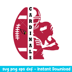 Arizona Cardinals Player Football Logo Svg, Arizona Cardinals Svg, NFL Svg, Png Dxf Eps Digital File