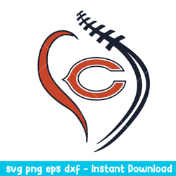 Chicago Bears Sport Svg, Chicago Bears Svg, NFL Svg, Png Dxf Eps Digital File