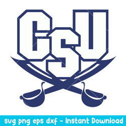 CSU Buccaneers Logo Svg, CSU Buccaneers Svg, NCAA Svg, Png Dxf Eps Digital File