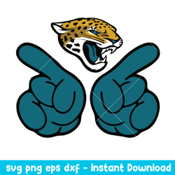 Hand Tow Jacksonville Jaguars Svg, Jacksonville Jaguars Svg, NFL Svg, Png Dxf Eps Digital File