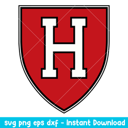 Harvard Crimson Logo Svg, Harvard Crimson Svg, NCAA Svg, Png Dxf Eps Digital File