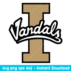 Idaho Vandals Logo Svg, Idaho Vandals Svg, NCAA Svg, Png Dxf Eps Digital File