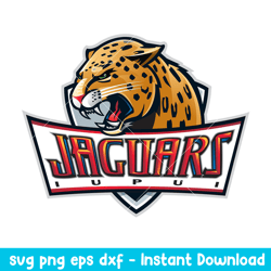 IUPUI Jaguars Logo Svg, IUPUI Jaguars Svg, NCAA Svg, Png Dxf Eps Digital File