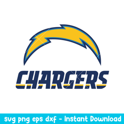 Logo Los Angeles Chargers Svg, Los Angeles Chargers Svg, NFL Svg, Png Dxf Eps Digital File