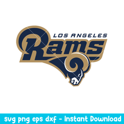 Logo Los Angeles Rams Svg, Los Angeles Rams Svg, NFL Svg, Png Dxf Eps Digital File