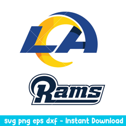 Los Angeles Rams Logo Svg, Los Angeles Rams Svg, NFL Svg, Png Dxf Eps Digital File