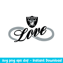 Love Las Vegas Raiders Team Svg, Las Vegas Raiders Svg, NFL Svg, Png Dxf Eps Digital File